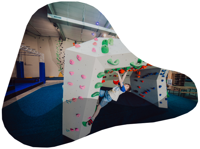 jongen op het bouldereiland